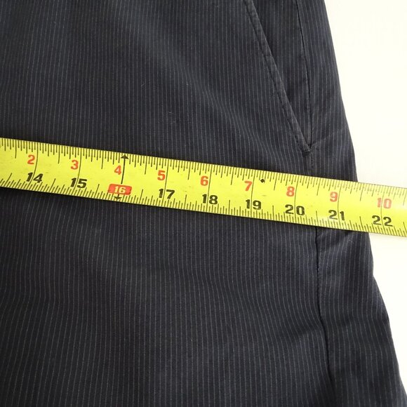 J Crew Classic Fit Blue Pinstripe Dress Pants Men Size 33 x 30 Cotton Work - Picture 10 of 13